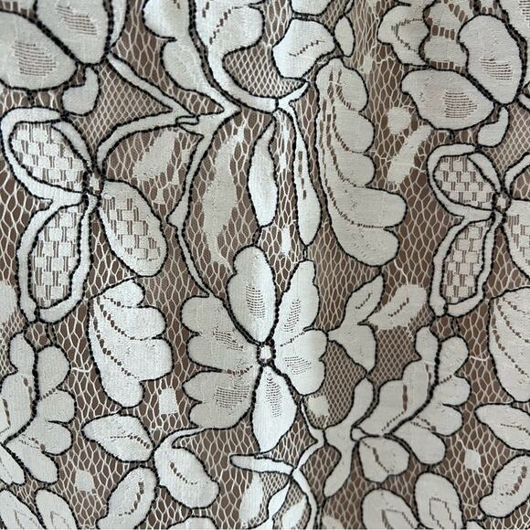NWT Lulus Delicate Darling Beige and Ivory Lace Bodycon Dress Small - Picture 7 of 13
